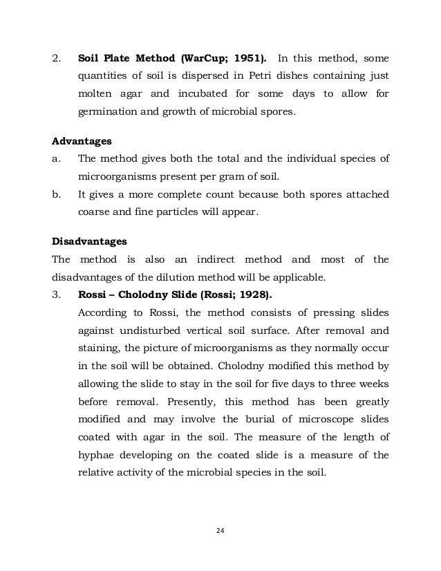 Advantages And Disadvantages Of The Serial Dilution Agar Plate Technique