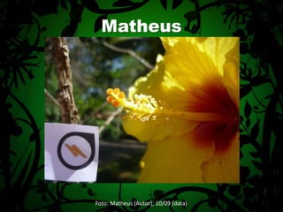 MatheusFoto: Matheus (Autor); 10/09 (data)