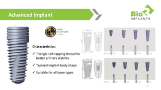 Bio3 Dental Implants Product 2018 Fresh and [Updated] | PPTX