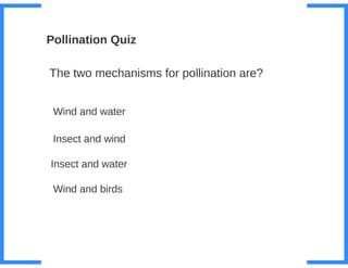 Key Stage 3 Plant reproduction