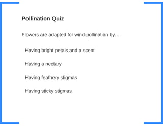 Key Stage 3 Plant reproduction
