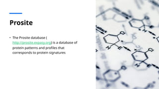 Prosite Pattern Example BIO61604 Protein Motif Domain Family.pptx