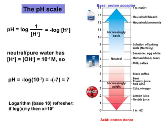 Acid-Base Equilibria, pH and Buffers | PPT