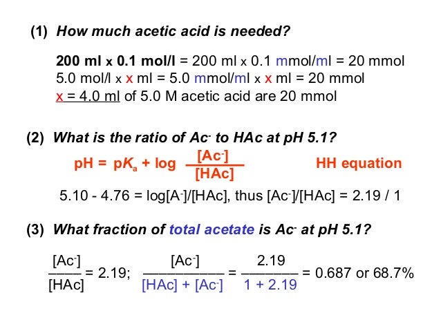 acetic acid buffer