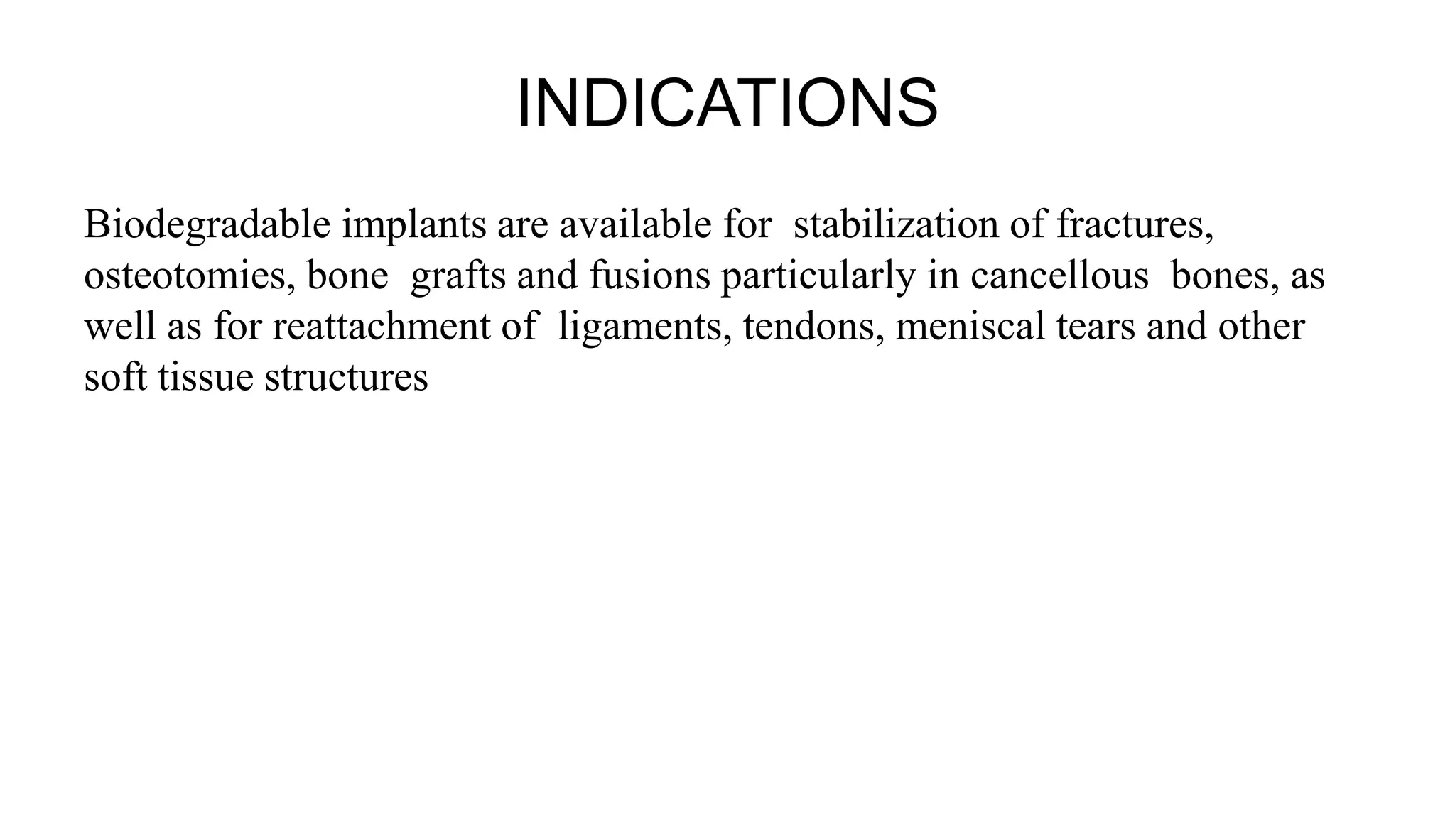 Bioabsorbable implants | PPTX