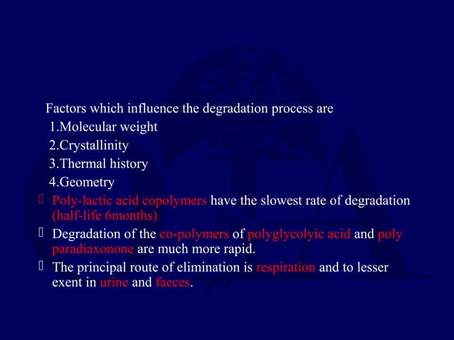 Bioabsorbable Implants in Orthopaedics - Dr Chintan N Patel | PPT