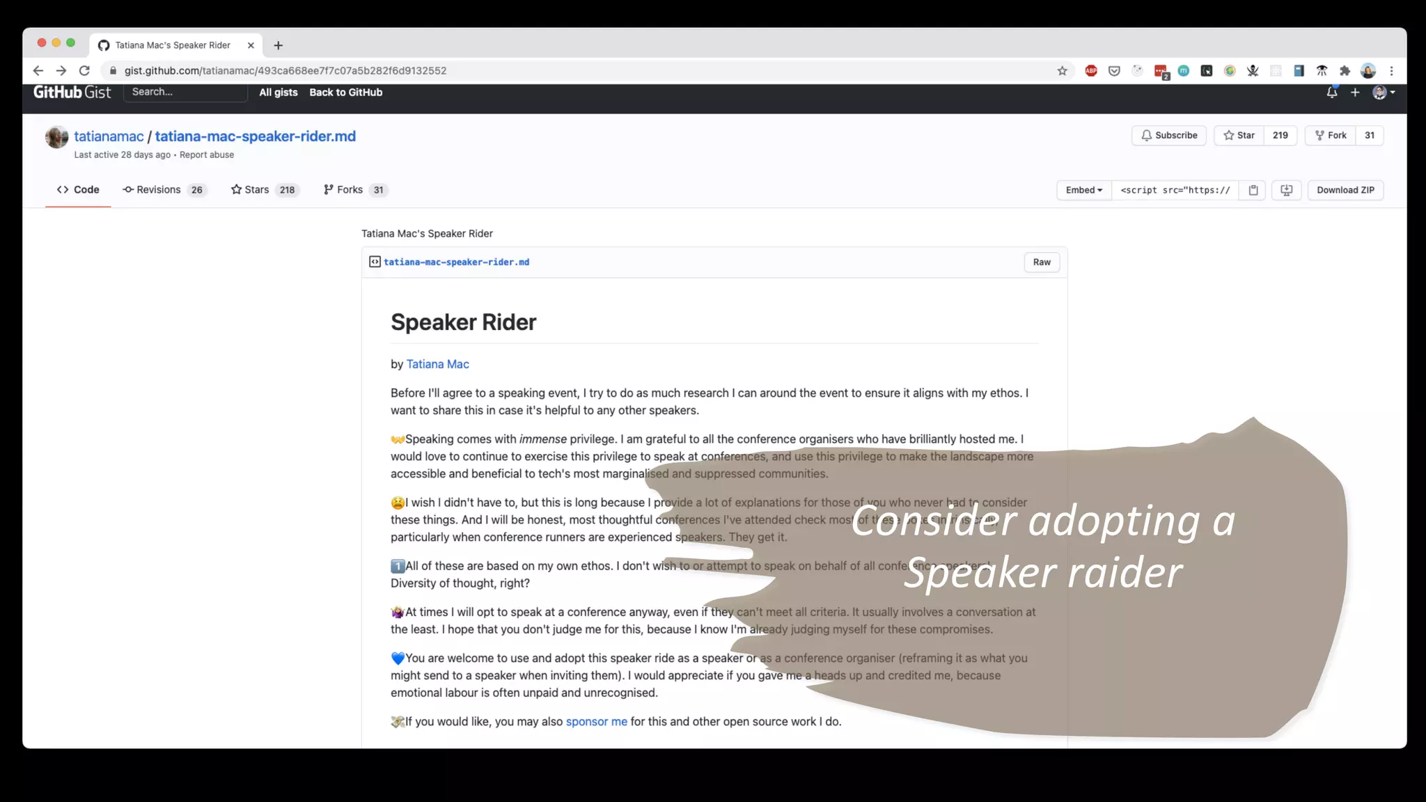 Consider adopting a
Speaker raider
 