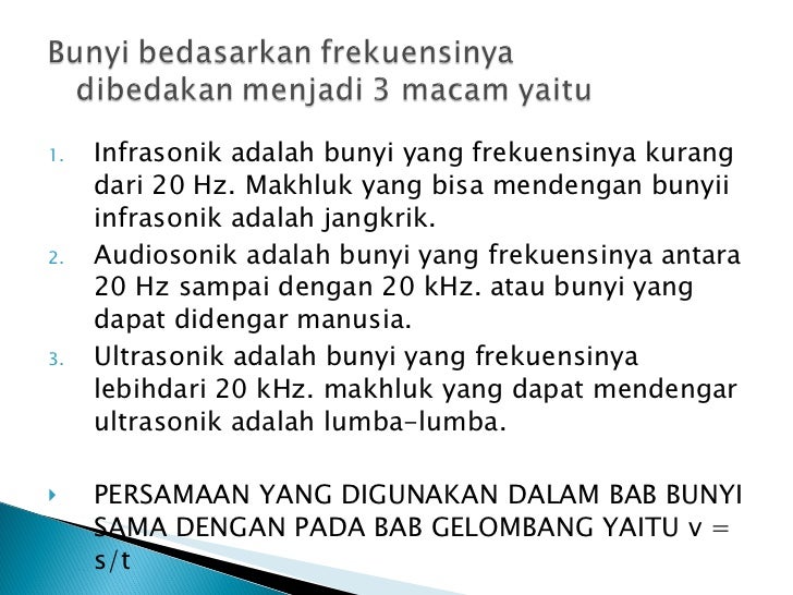 Bunyi Infrasonik Dapat Didengar Oleh 