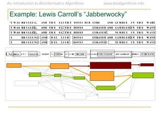 Example:  Lewis  Carroll’s  “Jabberwocky”
 