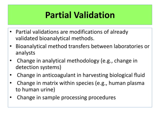 Bioanalytical method validation usfda | PPTX