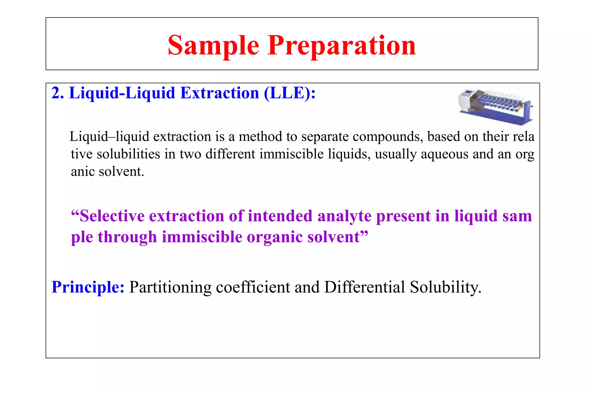 Bioanalytical sample preparation | PDF