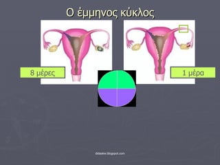Ο έμμηνος κύκλος 8 μέρες 1 μέρα 