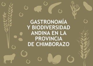 GASTRONOMÍA
Y BIODIVERSIDAD
ANDINA en la
Provincia
de Chimborazo

 