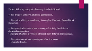 Bioassay and it's Methods & Applications | PPTX