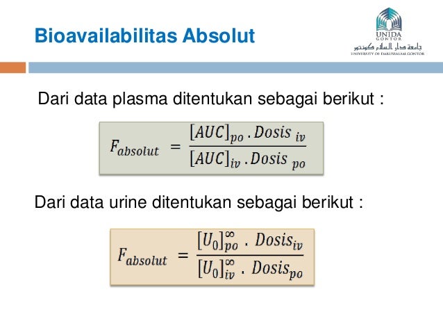 Bioavailabilitas dan Bioekivalensi