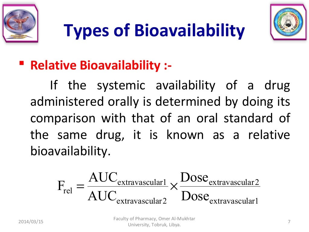 Bioavailability