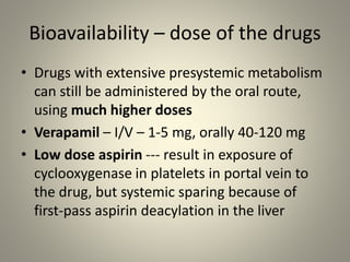 Bioavailability | PPTX