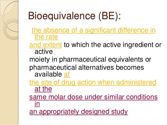 bioequivalence
