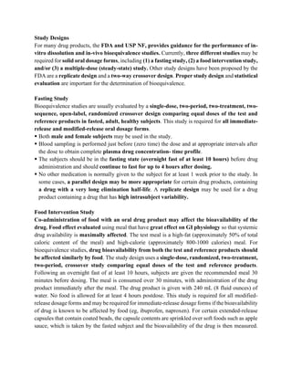 Bioavailability and bioequivalence | PDF