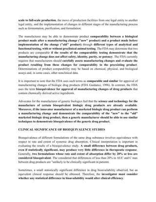 Bioavailability and bioequivalence | PDF