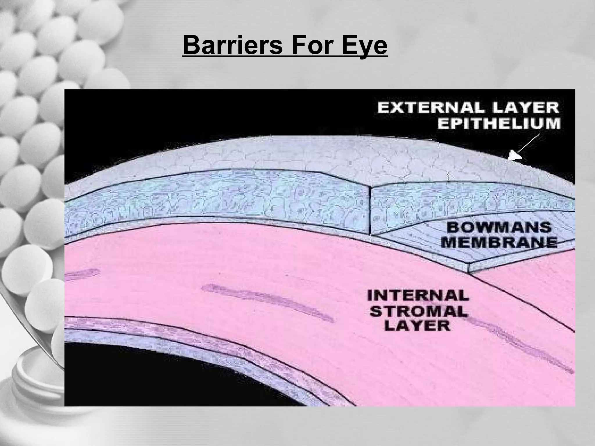 Barriers For Eye 