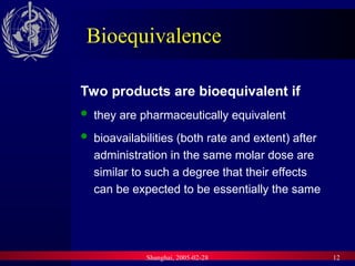 bioavailability and bioequivalence Details | PPT