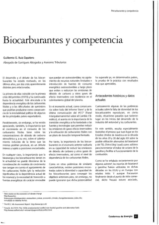 BIOCARBURANTES Y COMPETENCIA