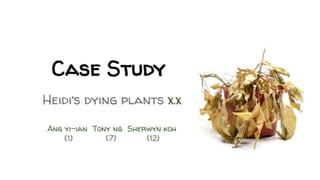 Biology Case Study: Heidi's Dying Plants