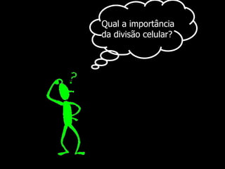 Qual a importância da divisão celular?   