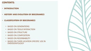 Comprehensive Overview of Bioceramics in Endodontics: History ...