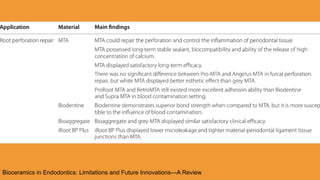 Comprehensive Overview of Bioceramics in Endodontics: History ...