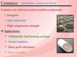 Bioceramics presentation | PPTX