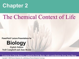 Chapter 2 The Chemical Context of Life 