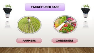 TARGET USER BASE
FARMERS GARDENERS