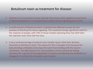 Botulism Immunity Case Study - Botulinum Toxin | PPTX