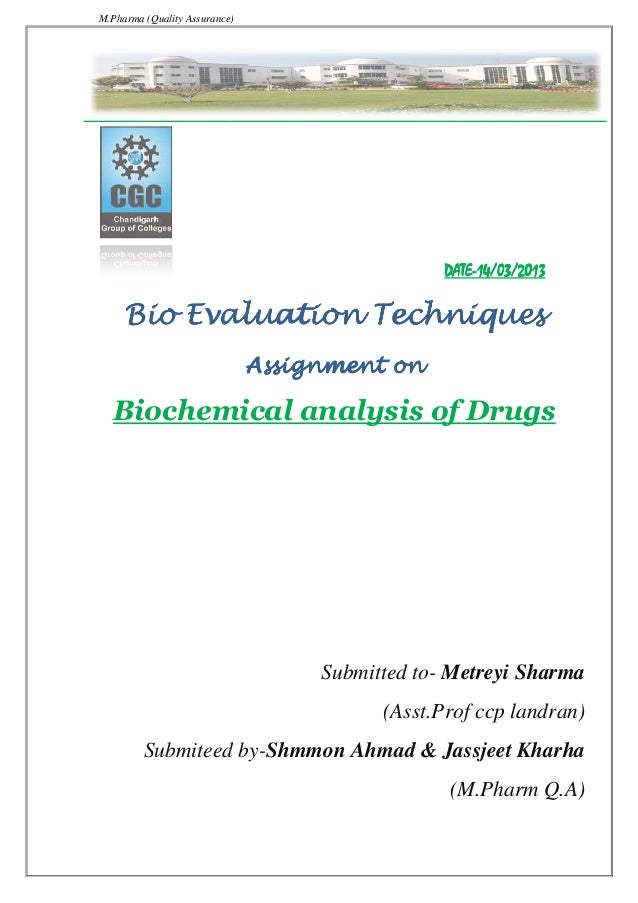 Biochemical analysis techniques