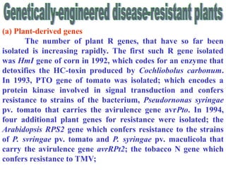 Plant R. Gene Biochemical basis for plant disease resistance.ppt