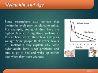 Biochemical function of melatonin | PPTX
