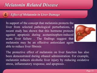 Biochemical function of melatonin | PPTX