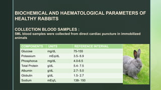 Biochemical, Haematological ,immunology parameters.pptx