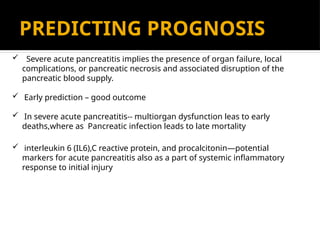 biochemical markers in acute pancreatitis | PPTX