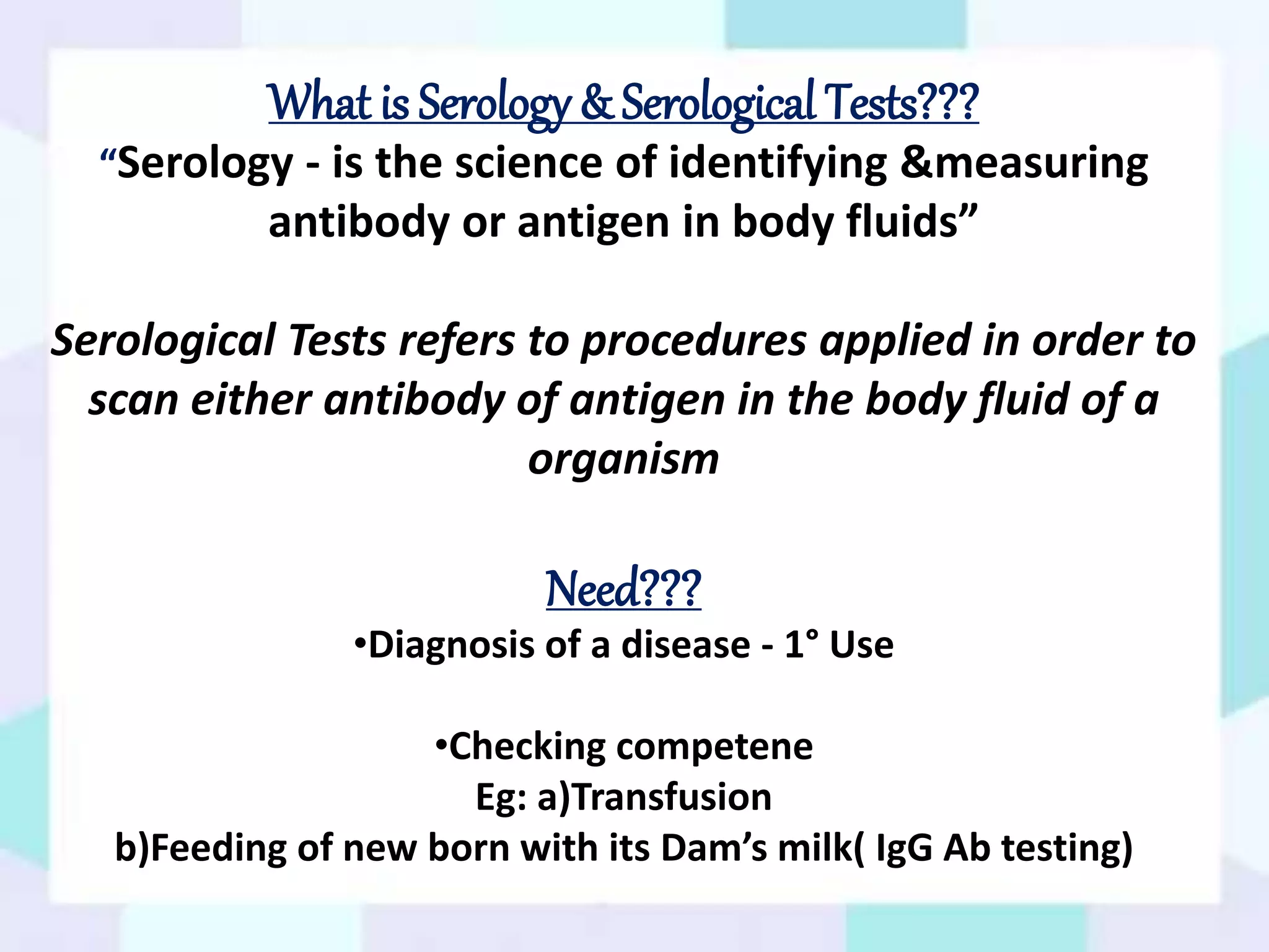 Biochemical tests and serological tests for bacterial disease diagnosis ...