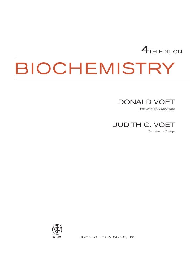 fundamentals of biochemistry 4th edition pdf