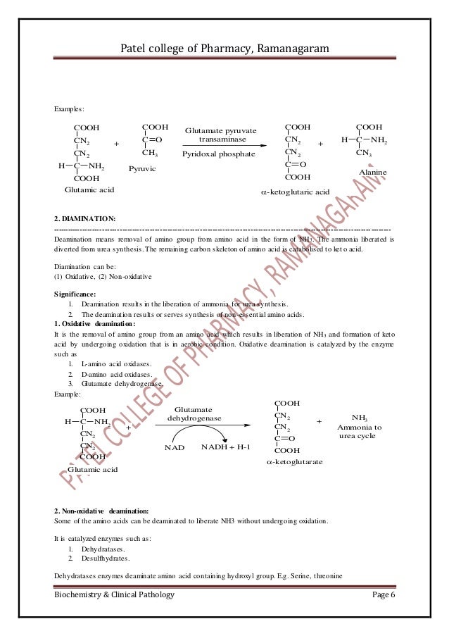Biochemistry Biochemistry and clinical pathology NOTES