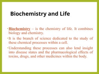 -Biochemistry-and-the-Organization-of-Cells- slide 1.pptx