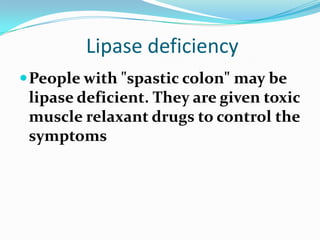 Pancreatic lipase ppt PPTX