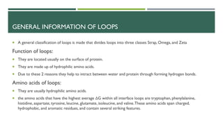 Omega Loop biochemistry-secondary structure of proteins | PDF