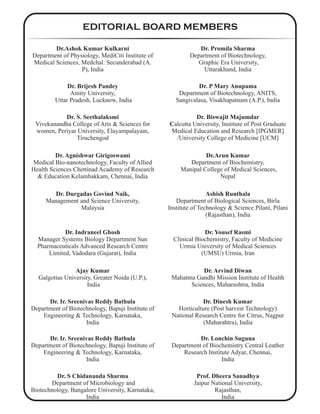 International Journal of Biochemistry and Biomolecules vol 2 issue 1 | PDF