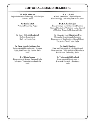 International Journal of Biochemistry and Biomolecules vol 2 issue 1 | PDF