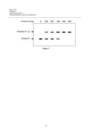 IBO – 2011
TAIWAN
PRACTICAL TEST 1
BIOCHEMISTRY AND CELL BIOLOGY
10
Figure 3
 